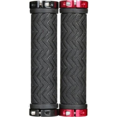 Bicycle Grip Cover Wear-resistant TPR Cycling Accessories Mountain Bike Bilateral Lock Non-slip Shock Absorber Grip Cover