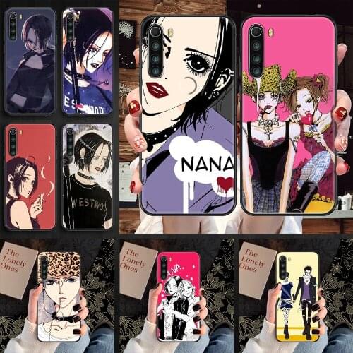 NaNa osaki Phone case For Xiaomi Redmi Note 7 7A 8 8T 9 9A 9S 10 K30 Pro Ultra black silicone Etui tpu funda luxury cover