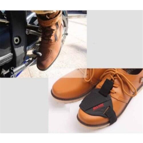 Black Motorcycle Shoes Protective Motorbike Gear Shifter Men Shoe Boots Protector Cover Shifter Guards