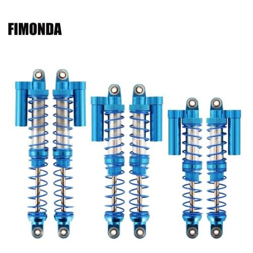 FIMONDA 90 100 110mm Dual Spring Oil Adjustable Metal Shock Absorber for 1/10 RC Crawler Traxxas TRX4 Axial SCX10 WRAITH RR10