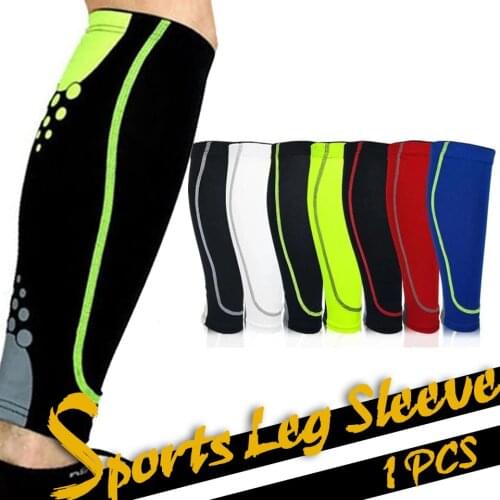 GOBYGO 1PCS Base Layer Compression Leg Warmers Shin Guard Cycling Leg Sleeve Men Women Football Basketball Sports Calf Support