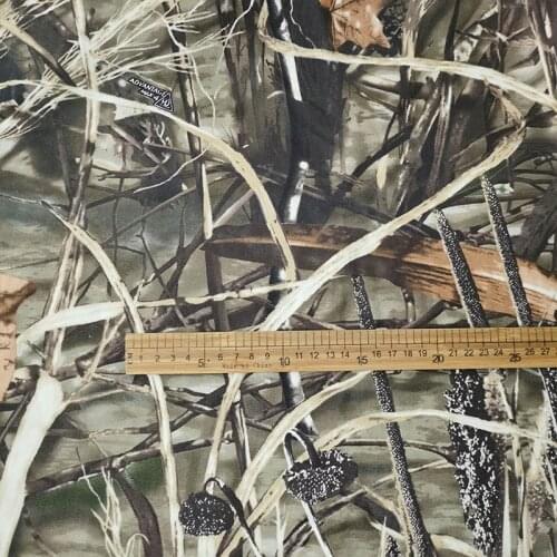 Good Twill Thick Army Camouflage Cotton Fabric for Pants Field Withered Grass Printing Cloth Patchwork DIY Sewing Clothing