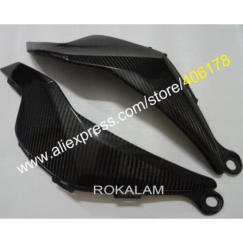Hot Sales,2 x Carbon Fiber Tank Side Covers Panels Fairing For Honda CBR1000RR 2012 2013 2014 CBR 1000RR Tank Side Cover Panel