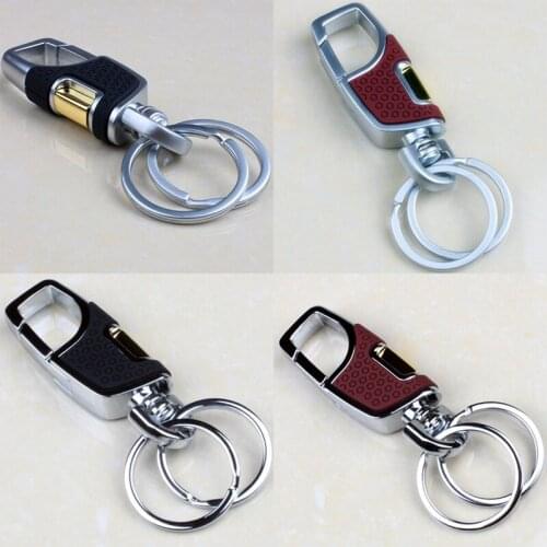 Metal Car Key Ring Belt Clip Keychain Buckle Keyring Key Chain For Men Women Decoration Key Holder Auto Accessories