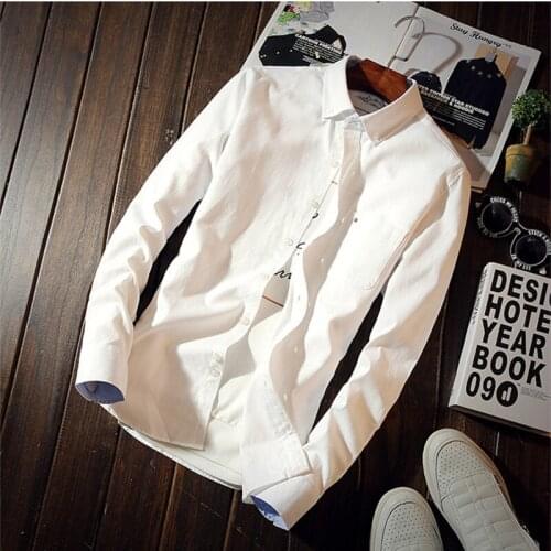 Mens Japanese Business Retro Solid Color Long-sleeved Shirt Fashion Classic Style Casual Pocket Top Mens Hawaii Beach Shirt