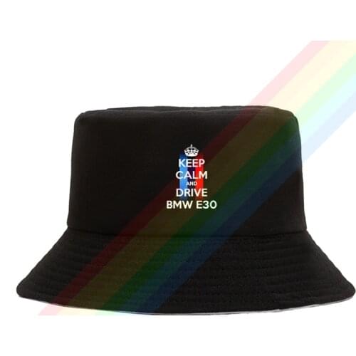 New Keep Calm And Drive A BMW X5 M3 M5 Summer Outdoor Cap Travel Beach Sun Hat Unisex Double Sides Wear