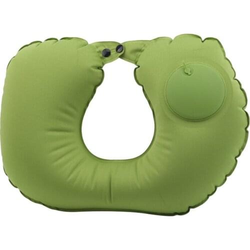 New U Neck Pillow Air Inflatable Pillow Brace Neck Shoulder Pain Relax Support Massager Pillow Air Cushion Traction Soft