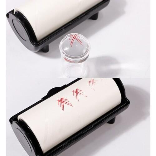 1 set Nail Art Stamp oil cleaner clean stamper stain wipe nail transfer pattern stamping tools Pattern Transfer Stamping Tools