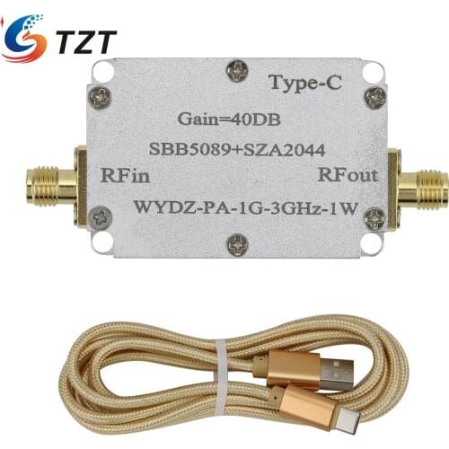 TZT SBB5089+SZA2044 One-Way Microwave Power Amplifier RF Power Amplifier Module 40DB WYDZ-PA-1G-3GHz-1W