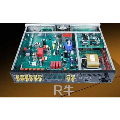 Latest M7 classic circuit tube pre-amplifier HIFI power amplifier audio bile pre-amp/12AU7*1/12AX7B*3 / 5Hz-50KHz (-1dB)