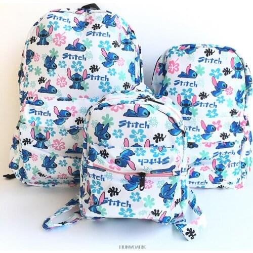 Disney Girls Boys Schoolbag Students Stitch Laptop Backpack Kids School Bags For Teenage Girls Women Backpacks Mochila Escolar