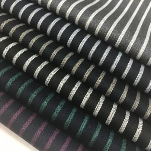 Suit Fabric Tr Stripe Elastic Shuttle Fabric Uniform Fabric Vertical Stripe Spring and Autumn Fashion Suit
