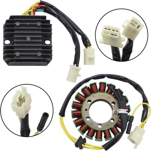 Motorcycle Voltage Regulator Rectifier+Magneto Stator Coil For Honda CN250 Helix Spazio 31120-KS4-004 31600-KM1-008 31600-KS4841