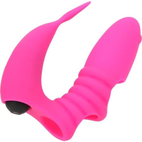 Finger Cover Stimulate Silica gel Finger Sleeve Vibrator Women Clitora G Spot Masturbator Single frequency