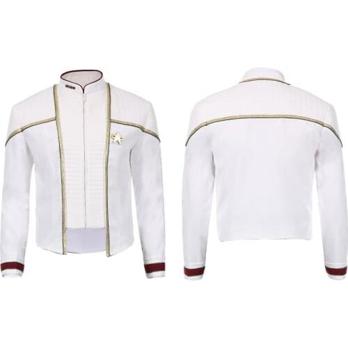 Star Cosplay Trek Jean Luc Picard Cosplay Costume Adult Men Jacket Outfits Halloween Carnival Suit Custom Made