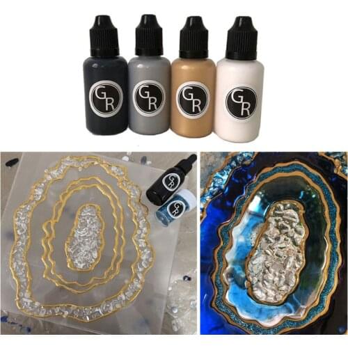 1 Pc 30G Resin Art Ink Diffusion Pigment Outline Drawing Paste Resin Jewelry Making