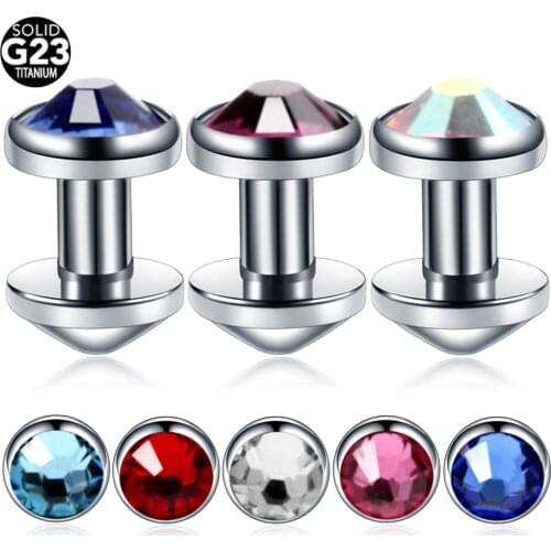 1/8Pc G23 Titanium Piercing Micro Dermal Anchor Crystal Hide-in Skin Diver Micro Dermal Surface Piercing Body Jewelry