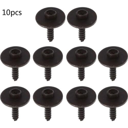 4X7F 10PCS Universal Hex Screws Self Tapping Tapper Screw for Various Car Vehicle Models Kit