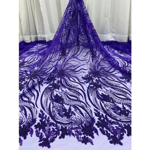 2021 French Swiss Net Glitter High Quality Nigerian African Tulle Mesh Lace Fabric For Party Wedding Dress 5Yards/Lot YL0412