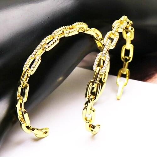 5Pcs Gold zircon Bangle Jewelry bracelet women jewelry Geometric Jewelry bangle wholesale jewelry fashion jewelry bangle51361