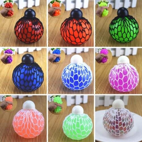 Anti Stress Grape Balls Venting Balls Squeeze Stresses Reliever Toy Funny Gadgets Gift AN88