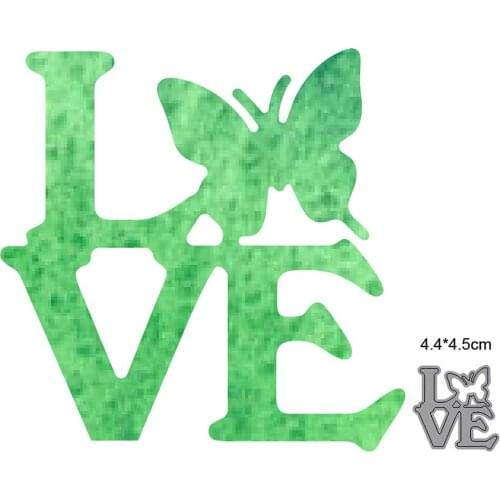 Butterfly Love Metal Cutting Dies Stencils For DIY Scrapbooking Decorative Embossing dies Handcraft Dies Cutting Craft dies