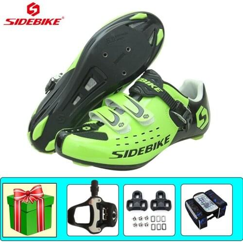 SIDEBIKE Road Cycling Shoes Add Pedals Bicycle Sunglasses Male Famale Sapatilha Ciclismo Self-locking Non-slip Riding Footwear