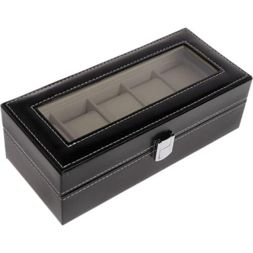 Watch Box Storage Case Gift Package Jewelry Display Boxes 5 Grids Luxury Faux Leather Soft Protection Organizer Watches End 13MD