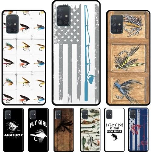 Fly Fishing Lure Cover For Samsung A50 A70 A20S A10 A71 A51 A41 A31 A11 A02S A20e A21S A12 A32 A52 A72 Case