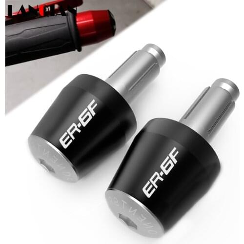 CNC Billet Aluminum Motorbike HBAR END CAP Handle Bar Cap End Plugs For KAWASA ER6F 2006 2007 2008 2009 2010 2011 2012 2013-2018