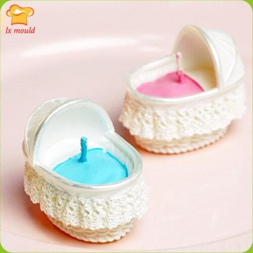 Baby Basket Silicone Mould for Soaps, Chocolate, Cake Decor Cradle 3D Silicone Moulds