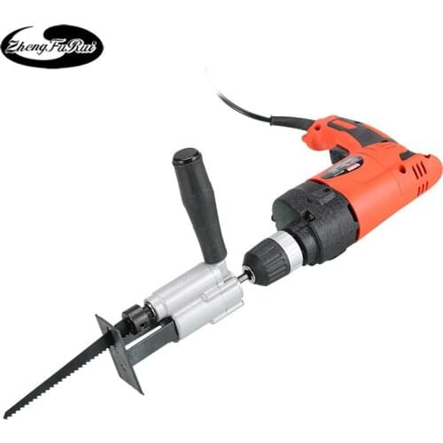 Electric drill double saw saber saw jig saw/saw wood multi-function woodworking chainsaw household DIY cutting machine