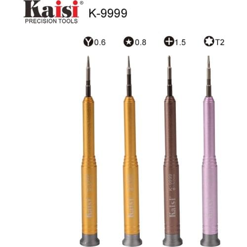 Kaisi Precision T2/ 0.6 Y Tip/ 0.8 Pentalobe/ 1.5 Phillips Cross Head Screwdriver For iPhone 7 8 X Opening Repair Tools
