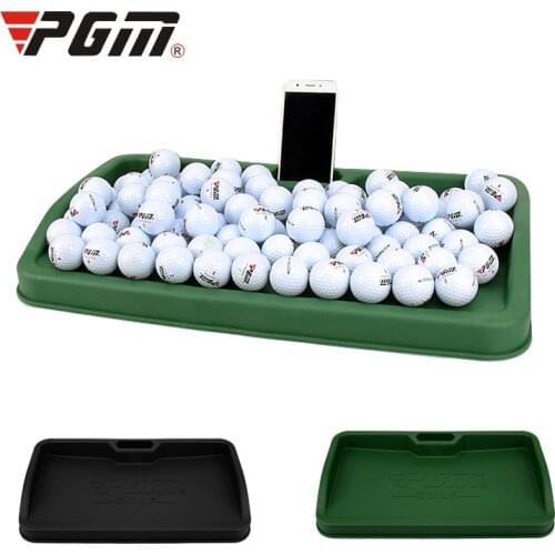 PGM Golf Ball Service Box Pitching Storage Container with Cellphone Video Holder Golf Training Aids 100 Balls Soft Rubber QK005
