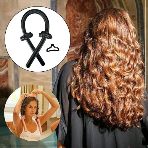 Lazy Curler Headband Heatless Curling Rod Hair Curler Rod Scrunchies Hair Curler Ribbon Silk Hair Roller DIY Hair Styling Tools