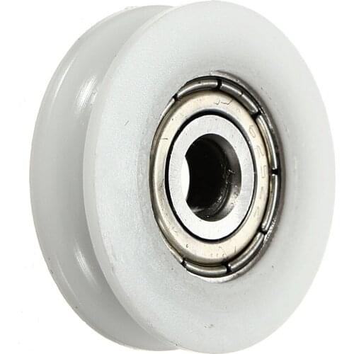 24x5x7mm, Round Groove Nylon Pulley, Wheels Roller For Shower pulleys Slide Gate Angle Bar Drawer Furniture, Hardware