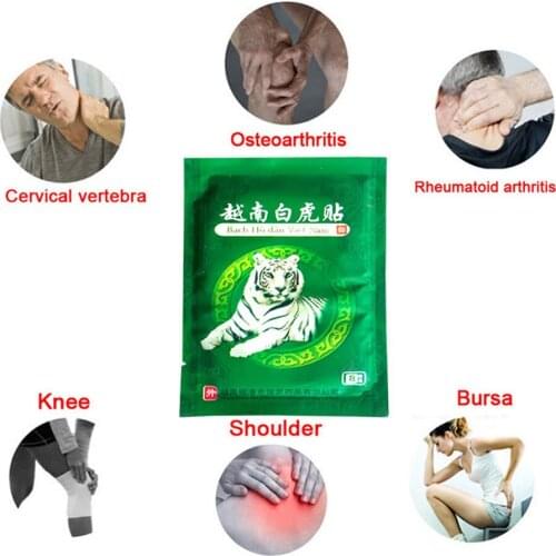 Wholesale Vietnam White Tiger Analgesic Plasters Actived Meridians Paste Joint Rheumatoid Arthritis Cervical Lumbar spine Pain R