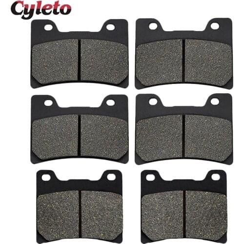 Cyleto Motorcycle Front and Rear Brake Pads for YAMAHA FZR600 FZR 600 YZF 600R YFZ600R FZR750 FZR 750 Genesis FZ750 FZ 750 87-99