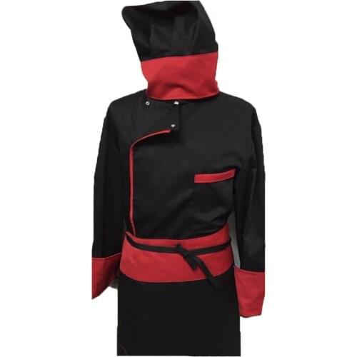 Full chef jacket Cook jacket hat apron kit set Kitchen restaurant pizza