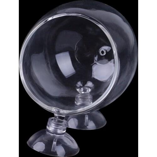 CO2 Glass Water Grass Red Worms Food Cup Fish Feeder For Aquarium Fish Tank Landscape C42