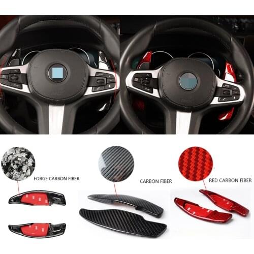 Car Steering Wheel Shift Paddle Extended Carbon Fiber Paddle Shift For BMW New 5 7 X3 X4 M5 Series G30 G11 G01 G02 F90