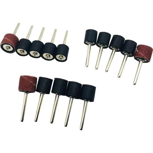 5 pc Rubber Wheel Connecting Rod Sandpaper Ring Hinge Fixing Bar Abrasive Tool Rotary Tools Nail Drill Bits