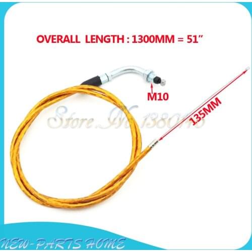 51" Gold Throttle Cable For 49cc 50cc 60cc 66cc 80cc Gas Motorized Bicycle Push Bike