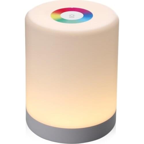 Promotion! Led Press Control Night Light Induction Dimmer Lamp Smart Bedside Lamp Dimmable Rgb Color Change Rechargeable Smart