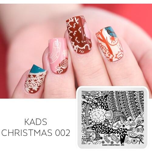 AriesLibra Nail Art Stamping Plate Christmas Pattern Manicure Image Nail Art Template Stencil Nails Stamp Tool