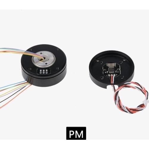 PM3505 brushless PTZ motor micro single belt AS5048A encoder motor center hole magnetic ring over slip ring line