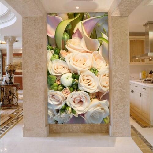 Rose Flower Bouquet Simple Elegant Cross Stitch Kits Crafts Needlework 14CT Unprinted Embroidered Handmade Wall Home Decor