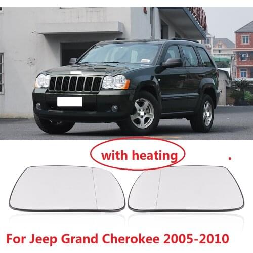 CAPQX With Heating For Jeep Grand Cherokee 2005 2006 2007 2008 2009 2010 Rearview Rear View Mirror Glass Side Mirror Glass Lens