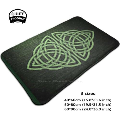 Knotwork Design By Jason Travis Ott 4 Soft House Family Anti-Slip Mat Rug Carpet Knotwork Knots Irish Scottish Norse Day Pretty