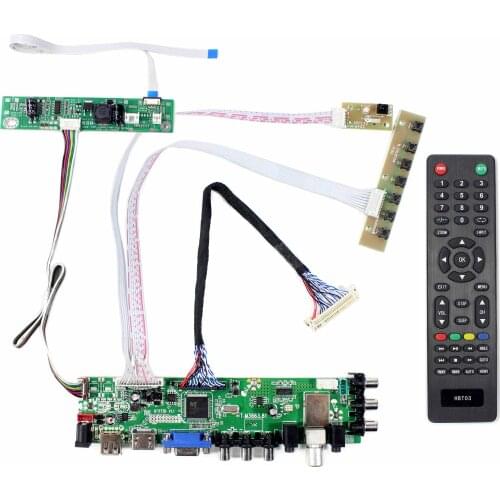 HD MI VGA AV USB ATV DTV LCD Board Work for 21.5 23 inch 1920x1080 WLED backlight 30pin LVDS LCD: LM230WF3-SLB2 LC230EUE-TDA1